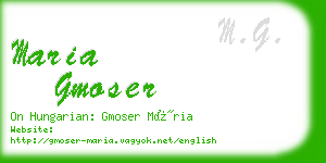 maria gmoser business card